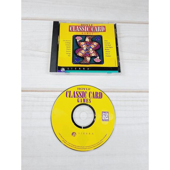 Hoyle Classic Card Games 1997, Sierra USA Win 95 PC Game - Picture 1 of 8